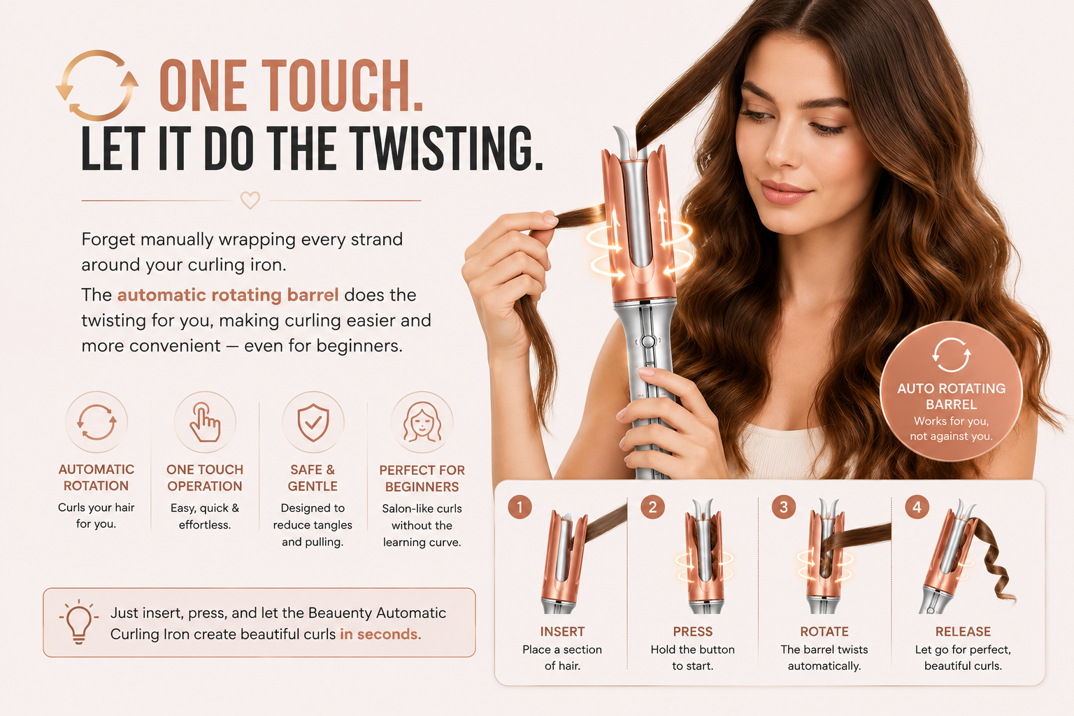 Beauenty Automatic Curling Iron 32mm